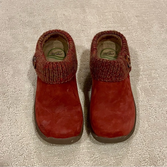 Dansko Women's Red leather Slip-On Clogs size 36 - Picture 3 of 6